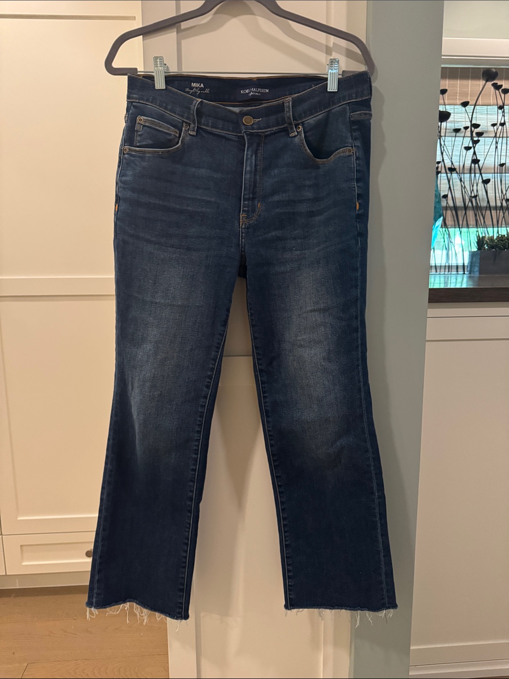 Kobi Halperin Mika Cropped Raw Cut Jeans